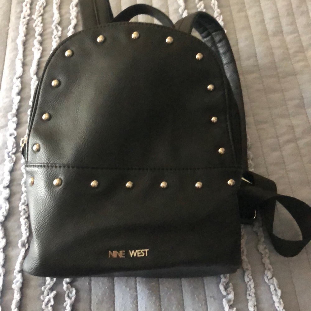 Studded leather bag